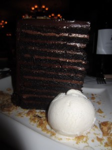 The Pièce de résistance - 23 layer chocolate cake.