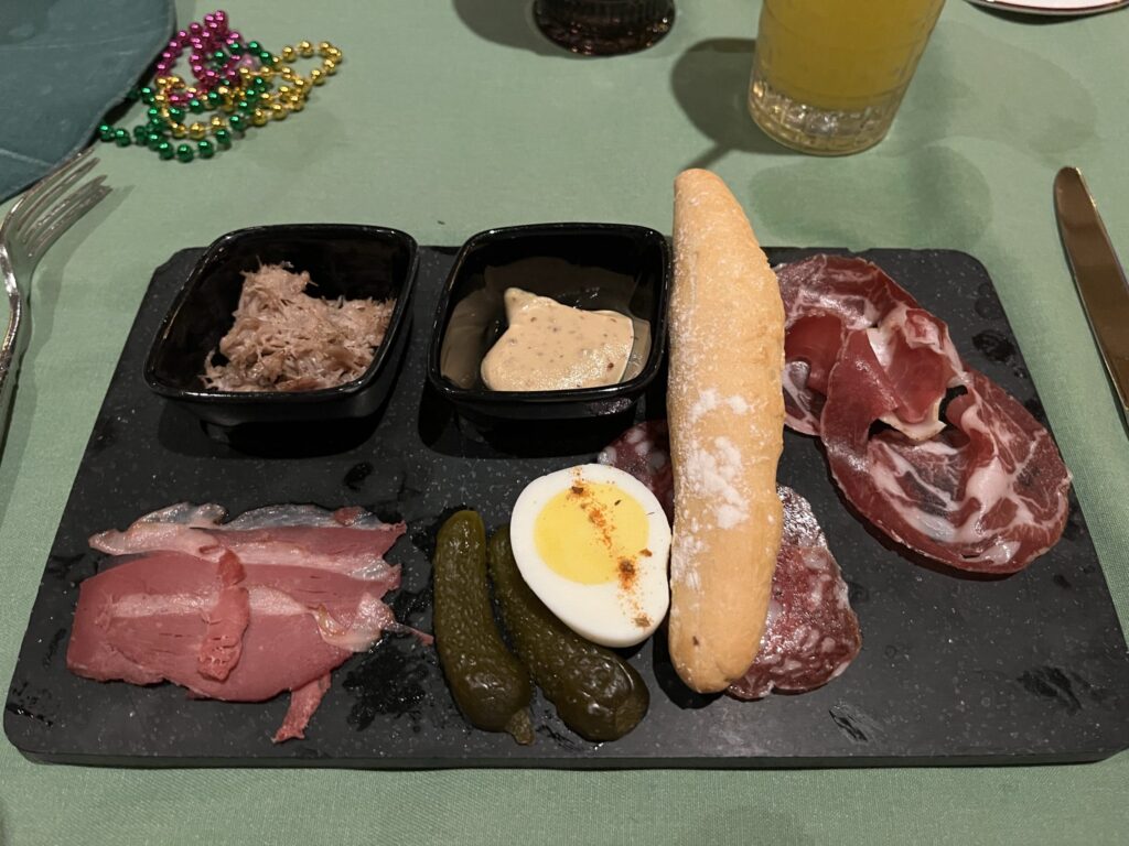 Prince Naveen's Cajun Charcuterie Board