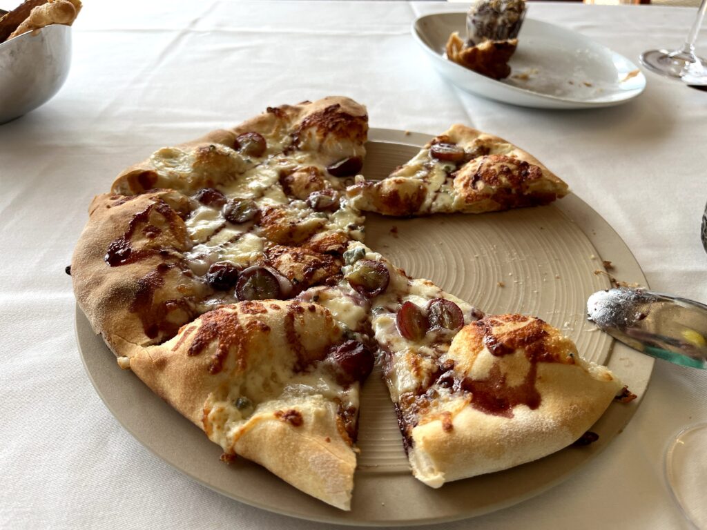 Gorgonzola and Grape Pizza